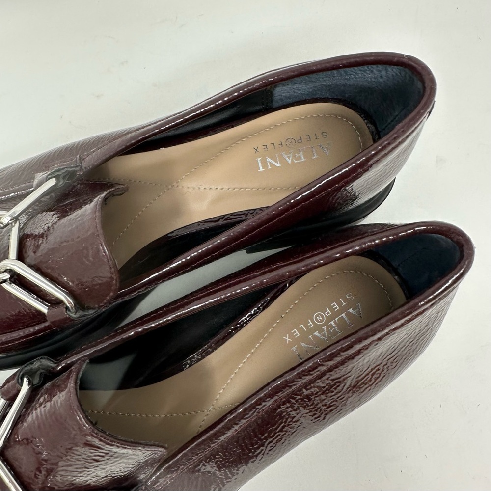 NEW Alfani Stepflex Womens Galilyao Slip On Dressy Loafers 8 Dark Berry - Picture 6 of 8